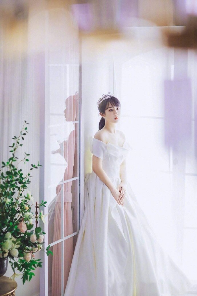 杨紫婚纱造型唯美图片