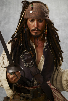 约翰尼德普《加勒比海盗3》剧照高清图片