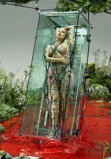 歌手Lady Gaga科幻未来风写真图片