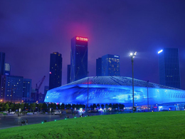 夜幕下的大连东港高清风景图片
