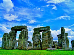 神秘壮观的英国巨石阵建筑风景图片