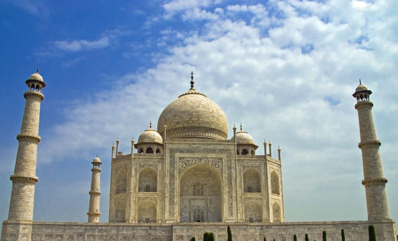 修建时间长的印度泰姬陵建筑风景图片