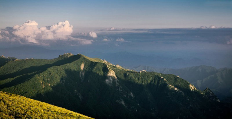 壮观的西安秦岭光头山高清风景图片