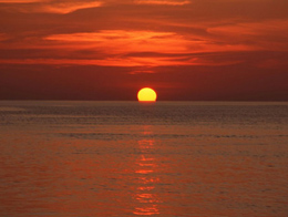 海边唯美的日落高清风景图片