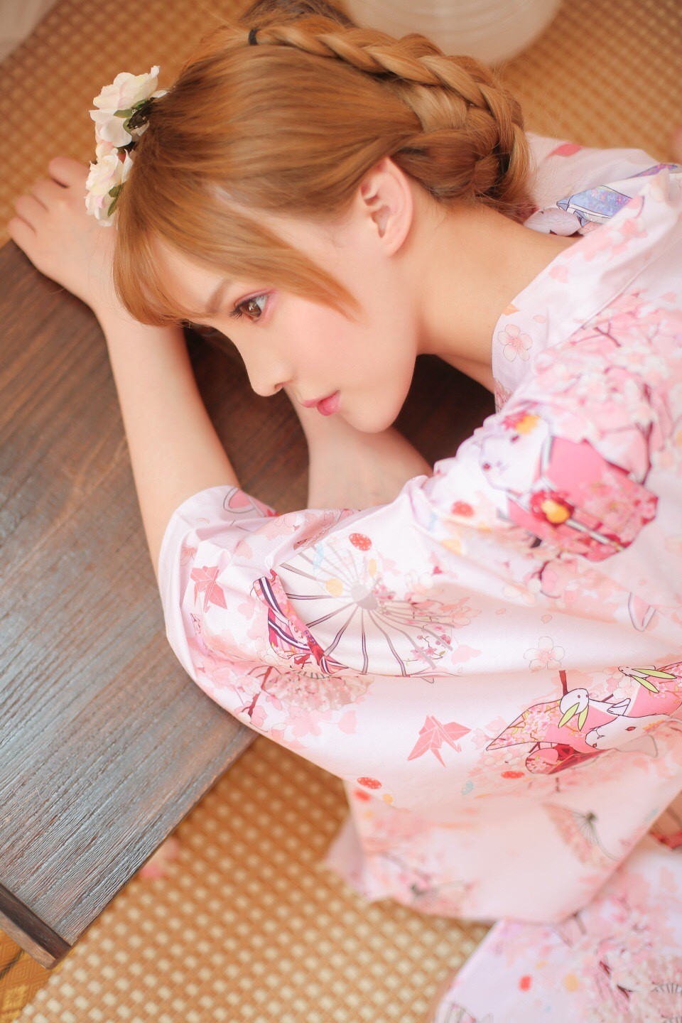 粉嫩日本和服美女唯美烂漫写真高清图片