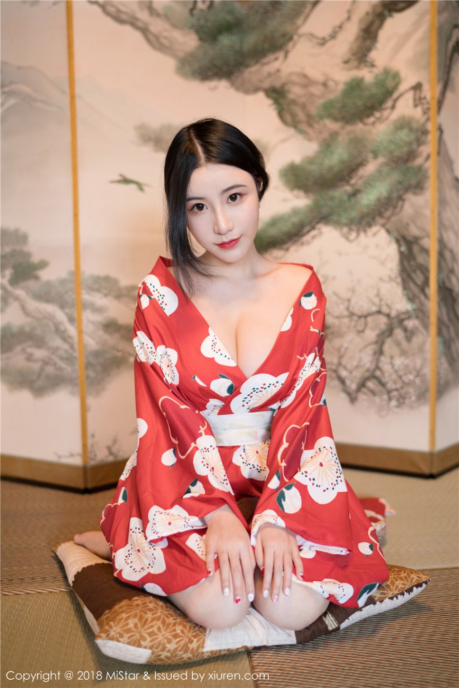 中国巨乳美女谢芷馨Sindy性感和服人体艺术写真图